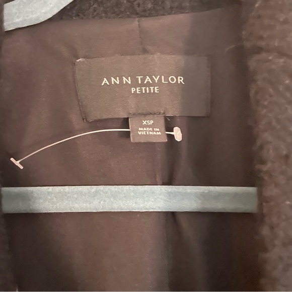 Ann Taylor Petite XS Black Wool Coat - Picture 3 of 8